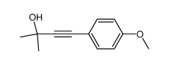 3-Butyn-2-ol, 4-(4-methoxyphenyl)-2-methyl- 结构式