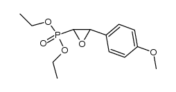 反式-3-(4-甲氧基苯基)环氧乙烷膦酸二乙酯 结构式