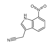 7-硝基吲哚-3-乙腈 结构式