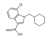 1H-Indole-3-carboxamide, 7-chloro-1-(cyclohexylmethyl)- 结构式