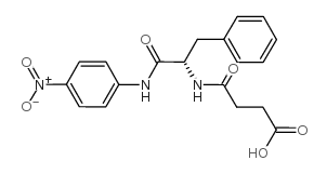 N-琥珀酰-L-苯基丙胺酸-P-硝基-苯胺 结构式