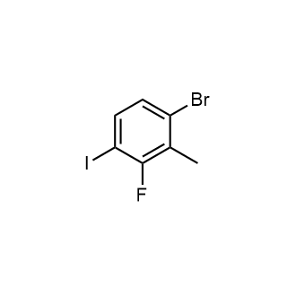 1-溴-3-氟-4-碘-2-甲基苯 结构式