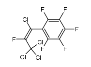 Benzene, pentafluoro(1,3,3,3-tetrachloro-2-fluoro-1-propenyl)-, (Z)- (9CI) 结构式