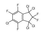 1H-Indene, 1,1,3,3,5-pentachloro-2,2,4,6,7-pentafluoro-2,3-dihydro- 结构式