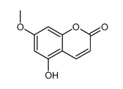 5-羟基-7-甲氧基香豆素 结构式