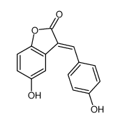 (3Z)-5-羟基-3-[(4-羟基苯基)亚甲基]-2(3H)-苯并呋喃酮 结构式