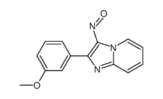 2-(3-甲氧基苯基)-3-亚硝基咪唑并[1,2-a]吡啶 结构式