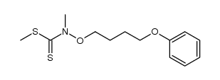 Carbamodithioic acid, N-methyl-N-(4-phenoxybutoxy)-, methyl ester 结构式