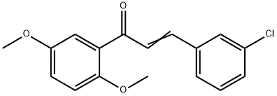 (2E)-3-(3-氯苯基)-1-(2,5-二甲氧基苯基)丙-2-烯-1-酮 结构式