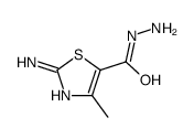 2-氨基-4-甲基-1,3-噻唑-5-碳酰肼 结构式
