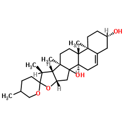 薯蓣皂素 结构式