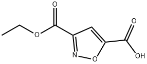 3-(乙氧羰基)-1,2-恶唑-5-羧酸 结构式