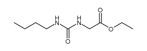 Glycine, N-[(butylamino)carbonyl]-, ethyl ester 结构式