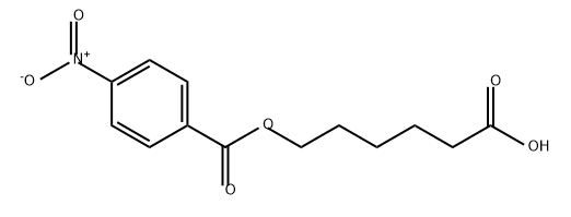 6-(4-硝基苯甲酰氧基)己酸 结构式