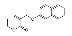 2-Propenoic acid, 2-[(2-naphthalenyloxy)methyl]-, ethyl ester 结构式