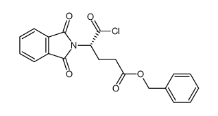 2(S)-4-Benzoyloxy carbonyl-2-phthalimido butyryl chloride 结构式