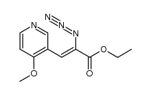 2-Propenoic acid, 2-azido-3-(4-methoxy-3-pyridinyl)-, ethyl ester, (2Z)- 结构式