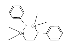2,2,4,4-四乙基-1,3-二苯基六氢-1,3,2,4-二磷二锗杂环丁烷 结构式