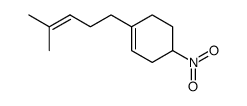 1-(4-甲基-3-戊烯-1-基)-4-硝基环己烯 结构式