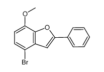 4-溴-7-甲氧基-2-苯基苯并呋喃 结构式