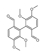 5,5',6,6'-四甲氧基-[1,1'-联苯]-2,2'-二甲醛 结构式