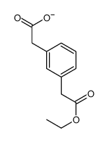 [3-(2-乙氧基-2-氧代乙基)苯基]乙酸 结构式