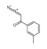 2-重氮-1-(3-甲基苯基)乙酮 结构式
