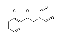 N-[2-(2-氯苯基)-2-氧代乙基]-N-甲酰基甲酰胺 结构式