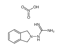 1-(异吲哚啉-2-基)胍硝酸盐 结构式