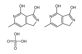 6-甲基-1H-吡咯并[3,4-c]吡啶-3,4(2H,5H)-二酮硫酸盐(2:1) 结构式