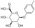 对甲苯基-β-D-葡萄糖醛酸苷 结构式