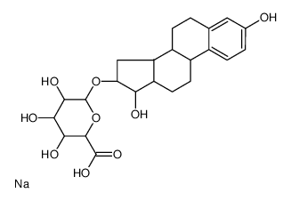 雌三醇 16α-(β-D-葡萄糖醛酸苷)钠盐 结构式