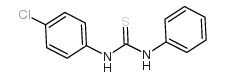 1-(4-氯苯基)-3-苯基-2-硫脲 结构式