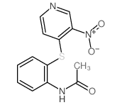 Acetamide, N-[2-[(3-nitro-4-pyridinyl)thio]phenyl]- 结构式