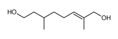 (2E)-2,6-二甲基-2-辛烯-1,8-二醇 结构式