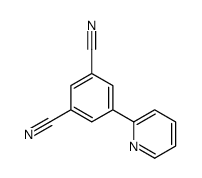 5-(2-吡啶基)-1,3-苯二甲腈 结构式