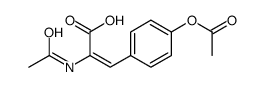 2-乙酰氨基-3-(4-乙酰氧基苯基)丙烯酸 结构式