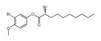 Decanoic acid, 2-bromo-, 3-bromo-4-methoxyphenyl ester, (2S)- 结构式