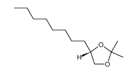 (S)-2,2-二甲基-4-辛基-1,3-二氧戊环 结构式