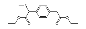 1,4-Benzenediacetic acid, α1-(methylthio)-, 1,4-diethyl ester 结构式
