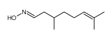 6-Octenal, 3,7-dimethyl-, oxime, (1E)- 结构式