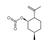5-甲基-2-(1-甲基乙烯基)环己醇硝酸酯,(1α,2β,5α)- 结构式