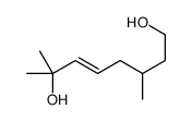 3,7-二甲基-5-辛烯-1,7-二醇 结构式