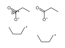 Bispropionic acid dibutyltin(IV) salt 结构式