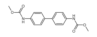 N,N'-[1,1'-联苯]-4,4'-二基双氨基甲酸二甲酯 结构式