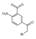 α-溴-4-氨基-3-硝基苯乙酮 结构式