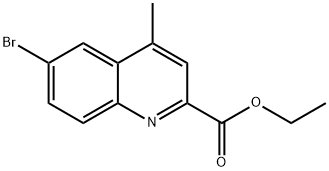 2-Quinolinecarboxylic acid, 6-bromo-4-methyl-, ethyl ester 结构式