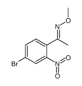 Ethanone, 1-(4-bromo-2-nitrophenyl)-, O-methyloxime, (1E)- 结构式