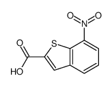 7-硝基苯并[b]噻吩-2-羧酸 结构式