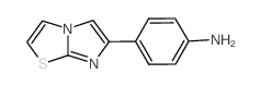 4-(咪唑并[2,1-b][1,3]噻唑-6-基)苯胺 结构式